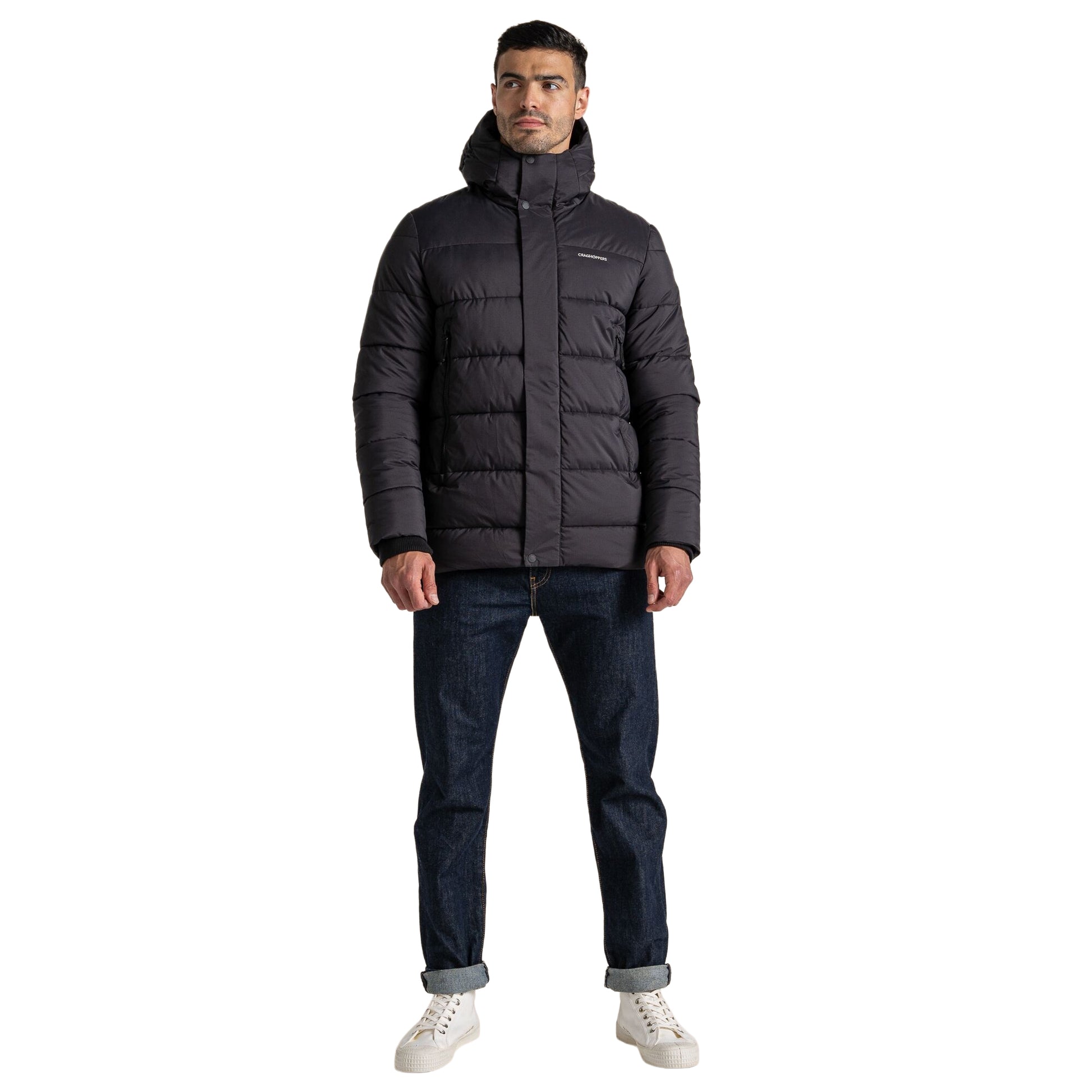 Black - Lifestyle - Craghoppers Mens Sutherland Hooded Insulated Jacket