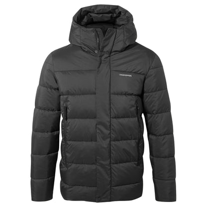 Black - Front - Craghoppers Mens Sutherland Hooded Insulated Jacket