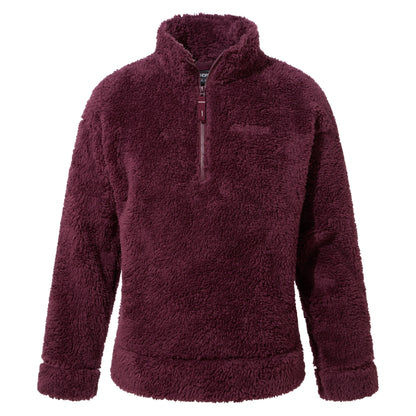 Deep Purple - Front - Craghoppers Childrens-Kids Laune Overhead Fleece Top