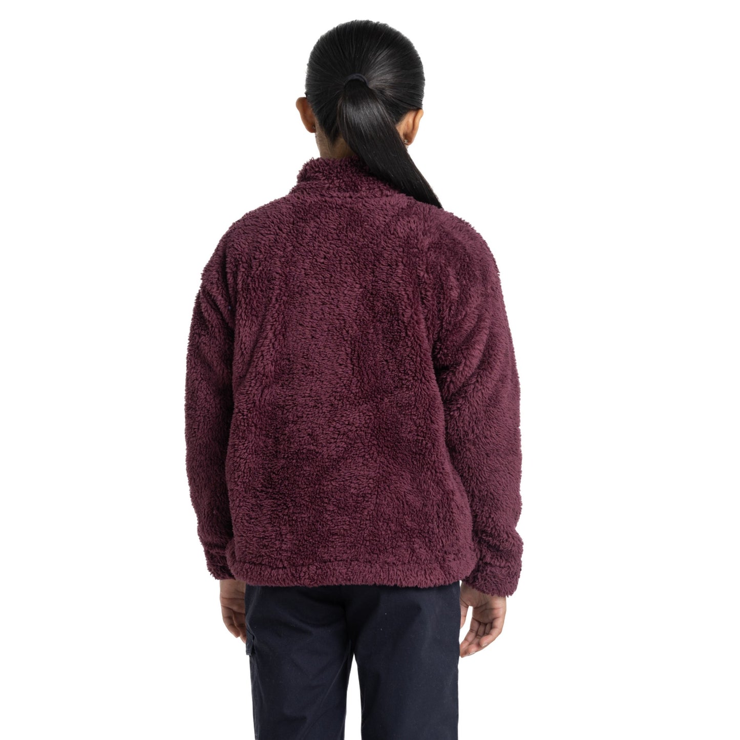 Deep Purple - Back - Craghoppers Childrens-Kids Laune Overhead Fleece Top