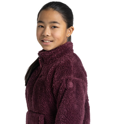 Deep Purple - Side - Craghoppers Childrens-Kids Laune Overhead Fleece Top
