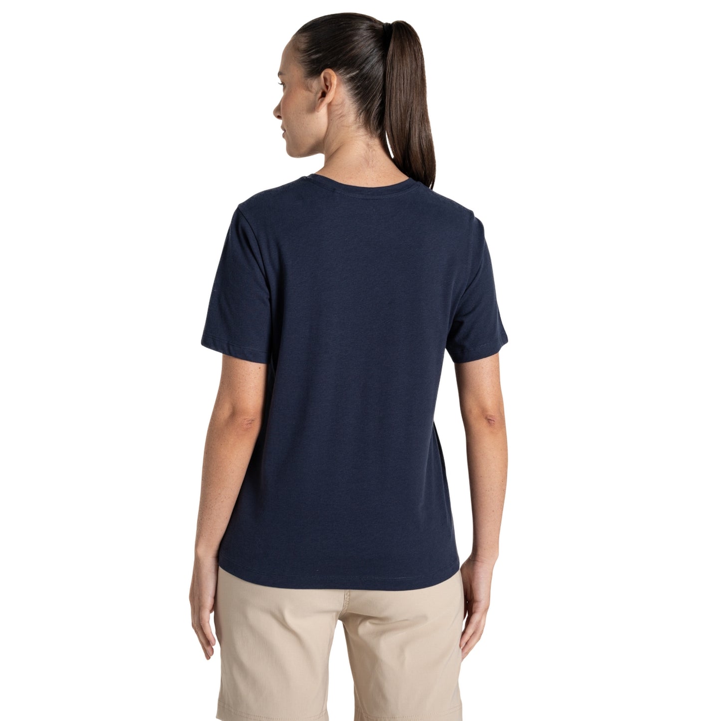 Blue Navy - Back - Craghoppers Womens-Ladies Malibo Short-Sleeved T-Shirt