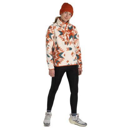 Clay - Lifestyle - Craghoppers Womens-Ladies Massey Geometric Overhead Fleece Top