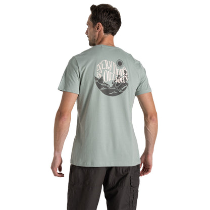 Lichen Green - Back - Craghoppers Mens Lucent Everything Is Outside T-Shirt
