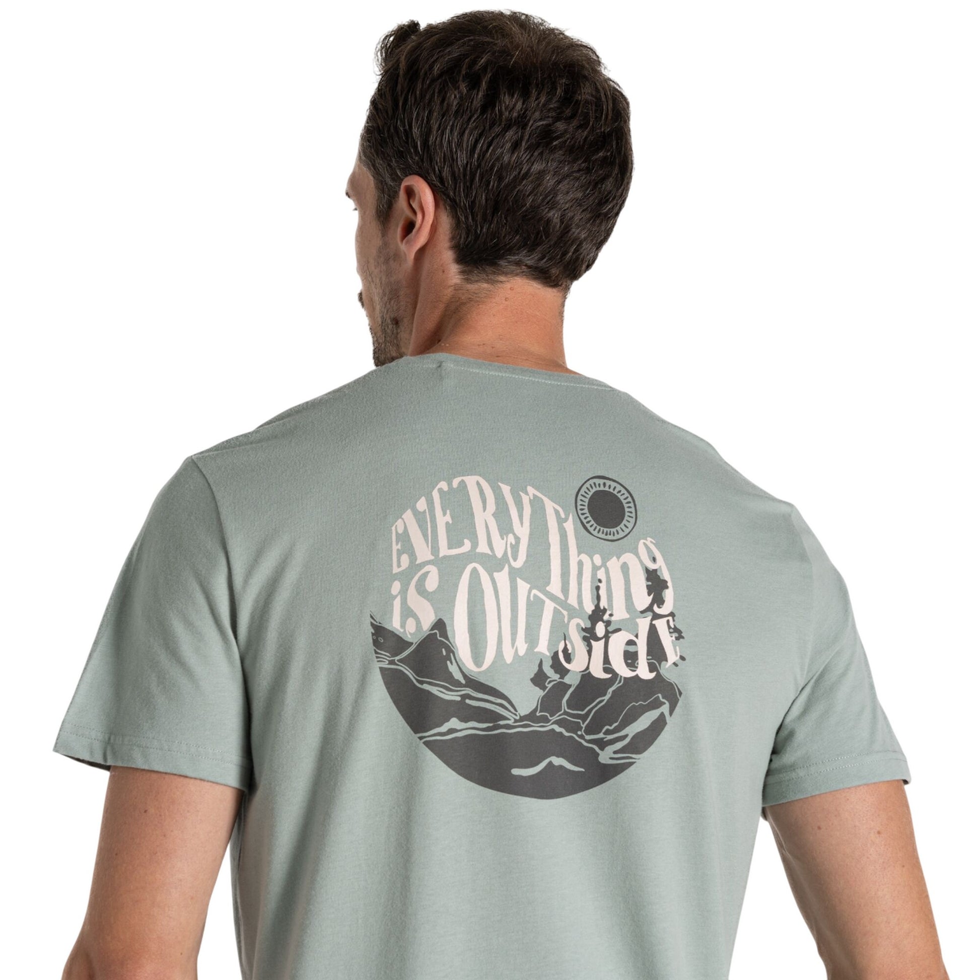 Lichen Green - Side - Craghoppers Mens Lucent Everything Is Outside T-Shirt