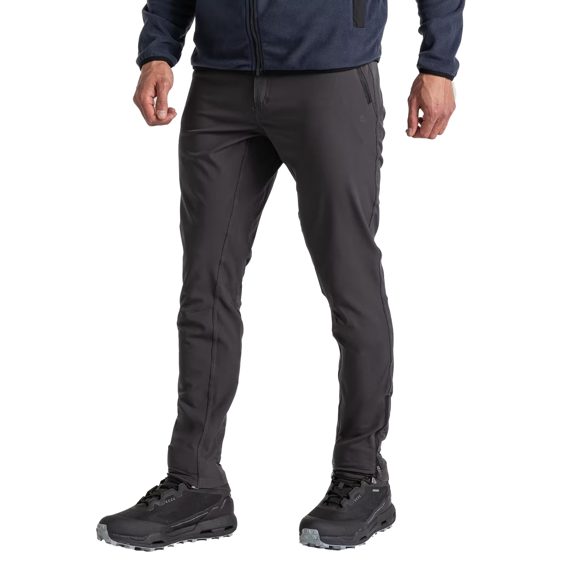 Dark Lead - Side - Craghoppers Mens Expedition Performance Trousers