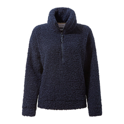 Navy Blue - Front - Craghoppers Womens-Ladies Ciara Half Zip Fleece Top