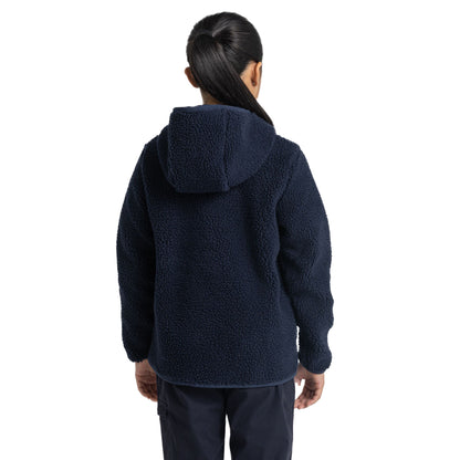 Navy Blue - Back - Craghoppers Childrens-Kids Boyne Fleece Jacket