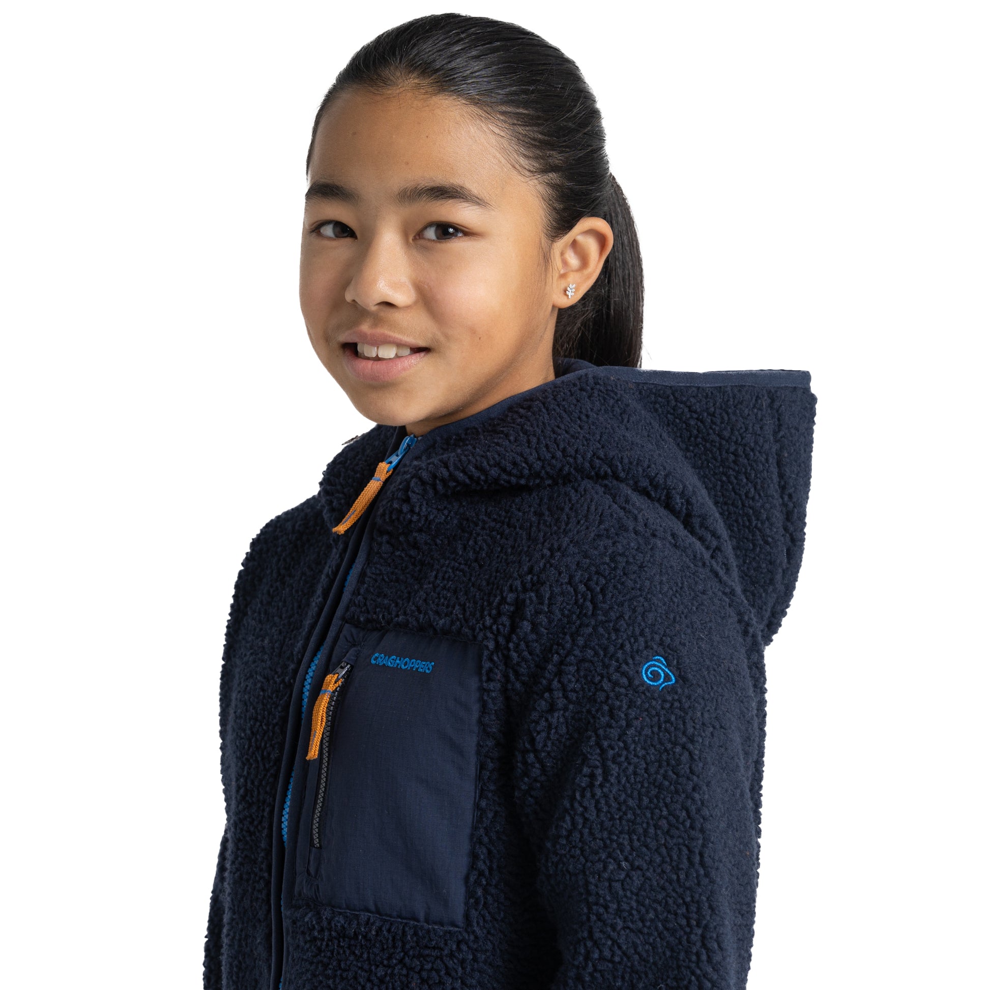 Navy Blue - Lifestyle - Craghoppers Childrens-Kids Boyne Fleece Jacket