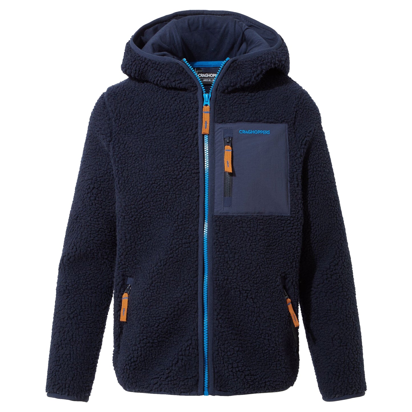 Navy Blue - Front - Craghoppers Childrens-Kids Boyne Fleece Jacket