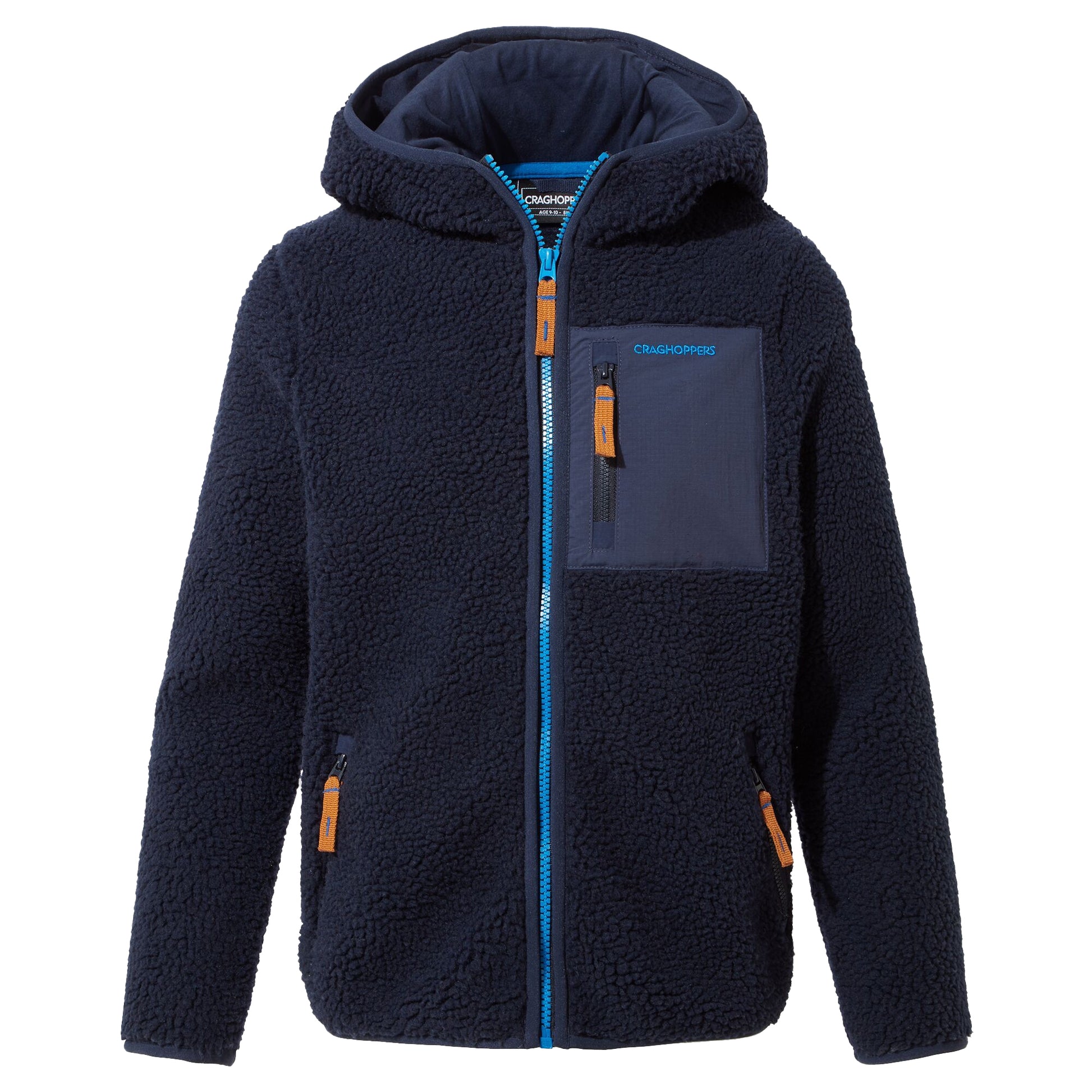 Navy Blue - Front - Craghoppers Childrens-Kids Boyne Fleece Jacket