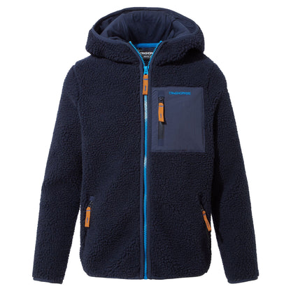 Navy Blue - Front - Craghoppers Childrens-Kids Boyne Fleece Jacket