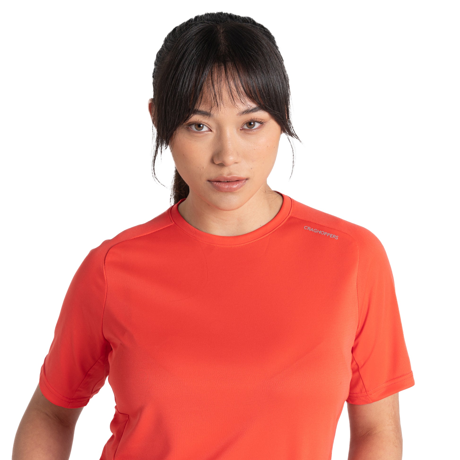 Coral Rose - Side - Craghoppers Womens-Ladies Dynamic Pro T-Shirt