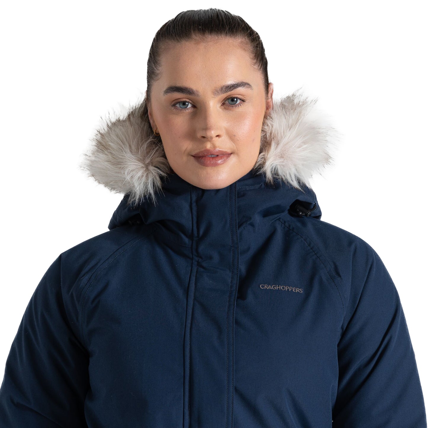Navy Blue Marl - Side - Craghoppers Womens-Ladies Sorcha Waterproof Jacket