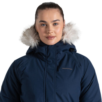 Navy Blue Marl - Side - Craghoppers Womens-Ladies Sorcha Waterproof Jacket