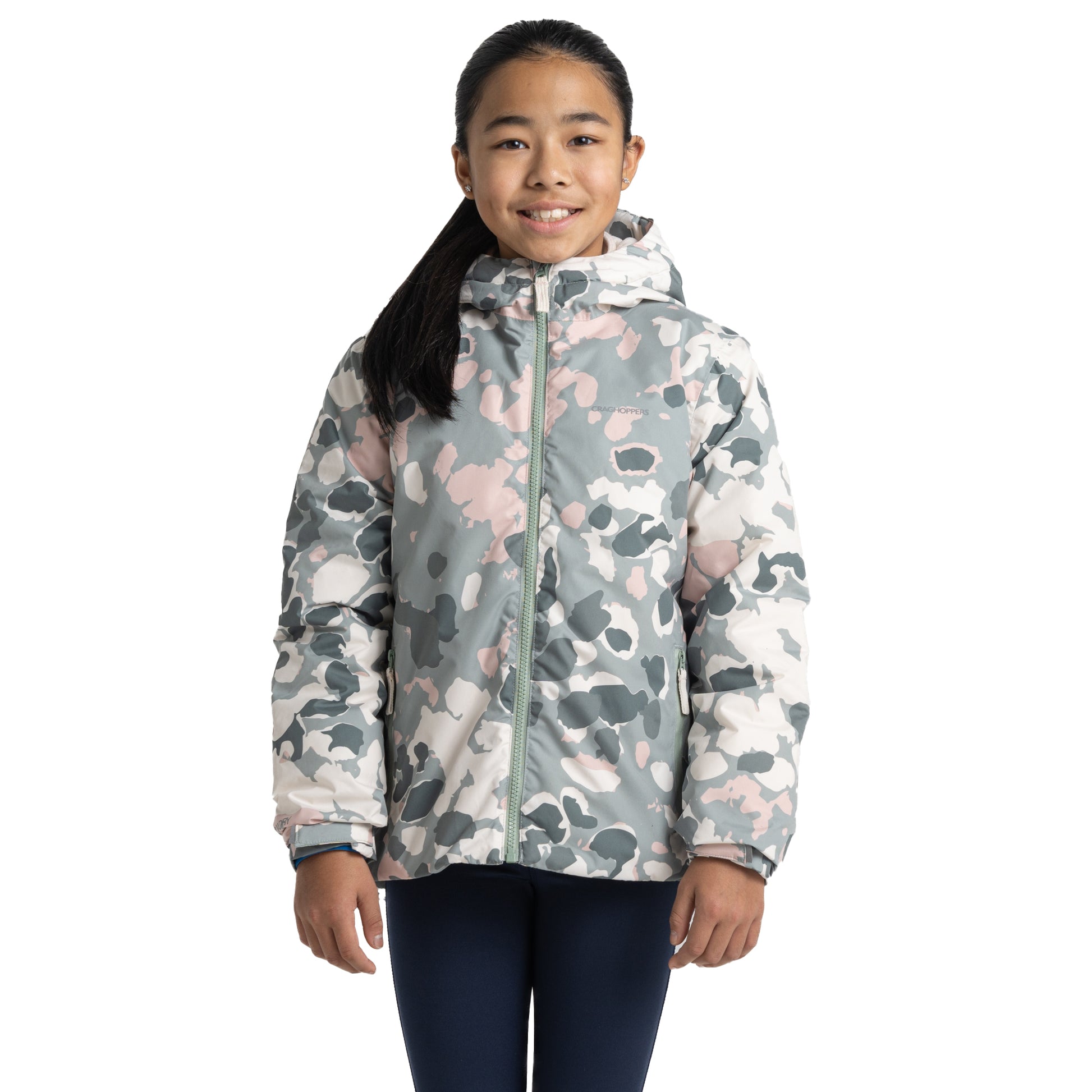 Meadow Haze - Pack Shot - Craghoppers Childrens-Kids Brosna Waterproof Jacket