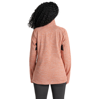 Fusion Coral - Back - Craghoppers Womens-Ladies Trina Quarter Zip Fleece Top