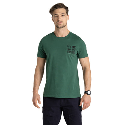 Evergreen - Side - Craghoppers Mens Lucent Authentic Short-Sleeved T-Shirt