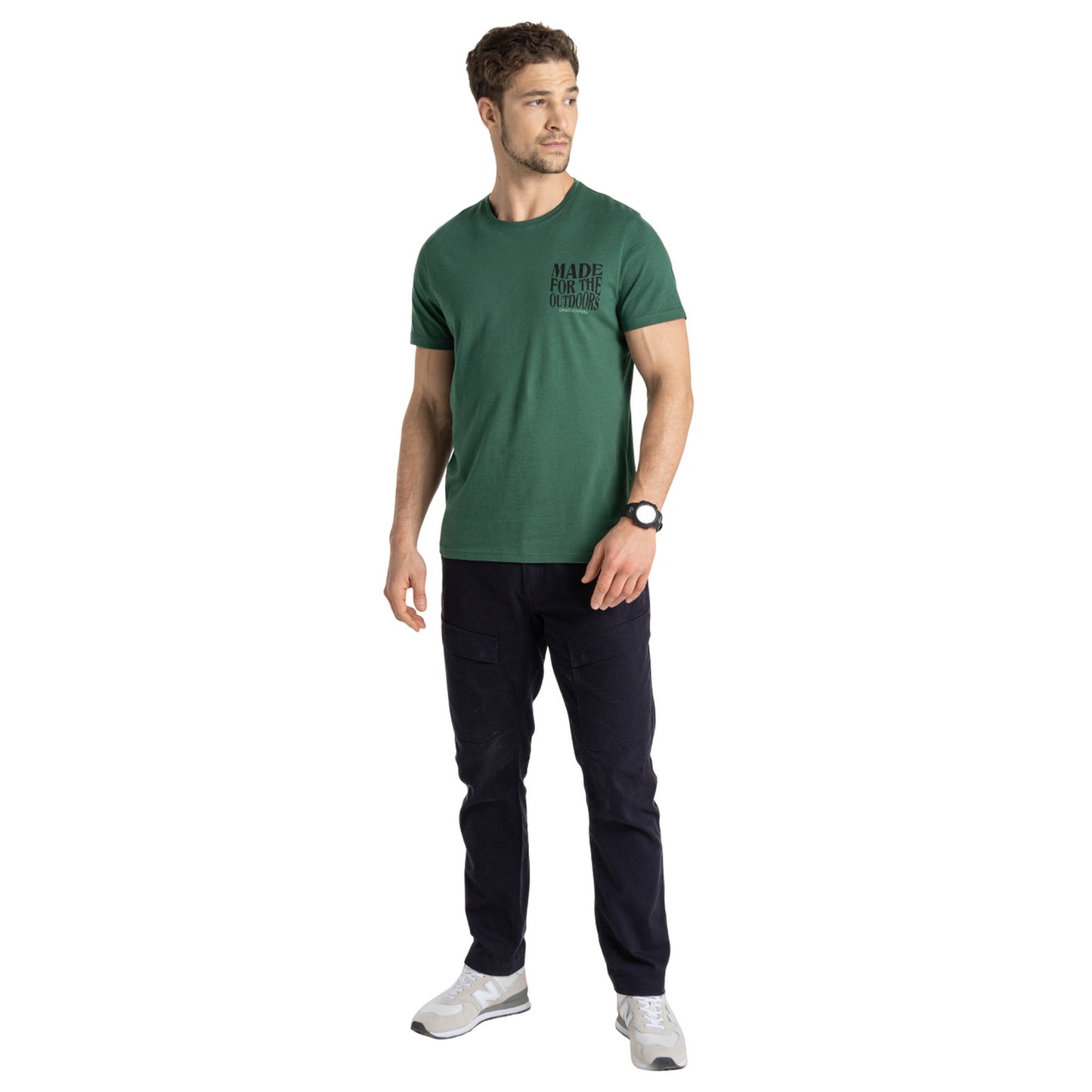Evergreen - Pack Shot - Craghoppers Mens Lucent Authentic Short-Sleeved T-Shirt