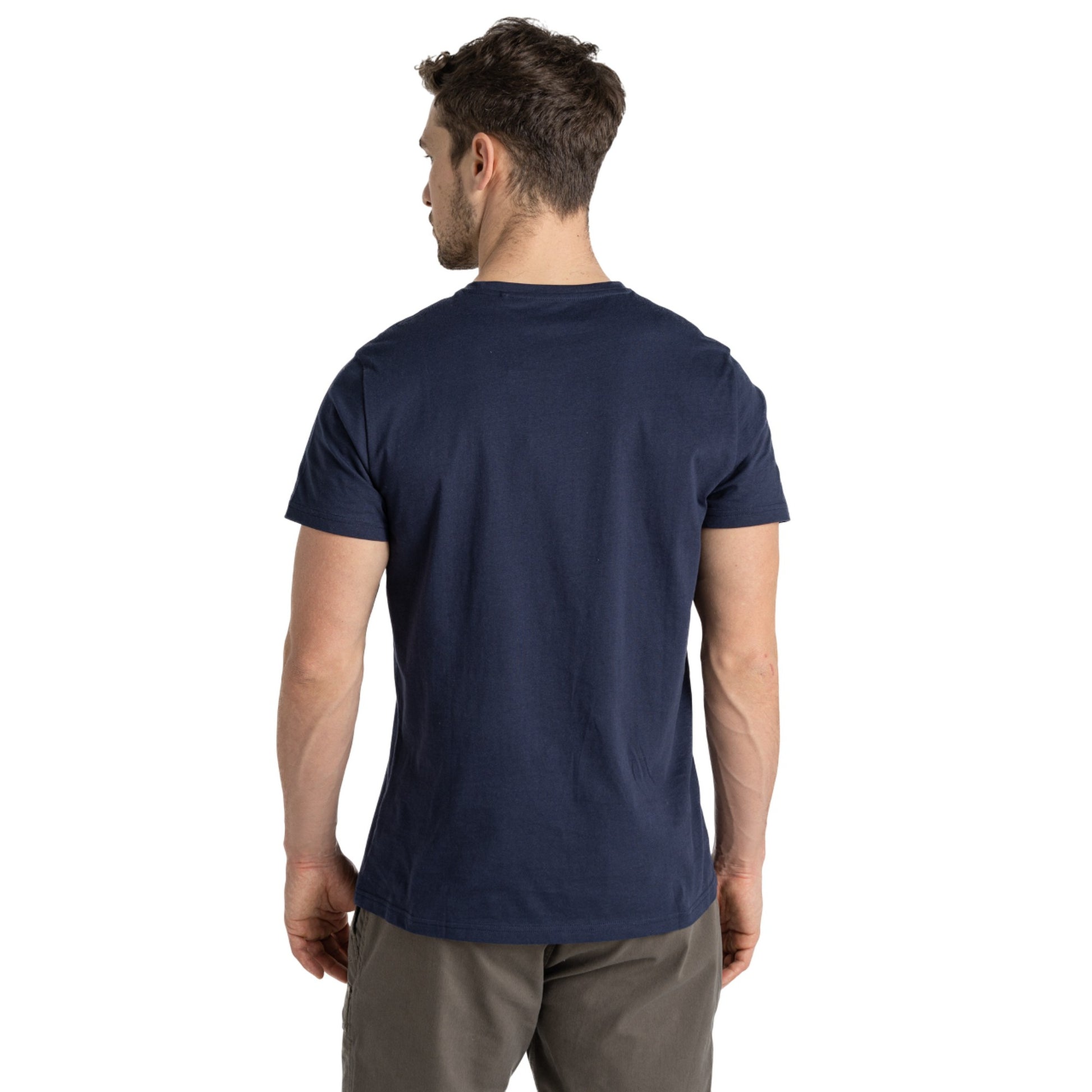 Blue Navy - Back - Craghoppers Mens Lucent Tribe Short-Sleeved T-Shirt