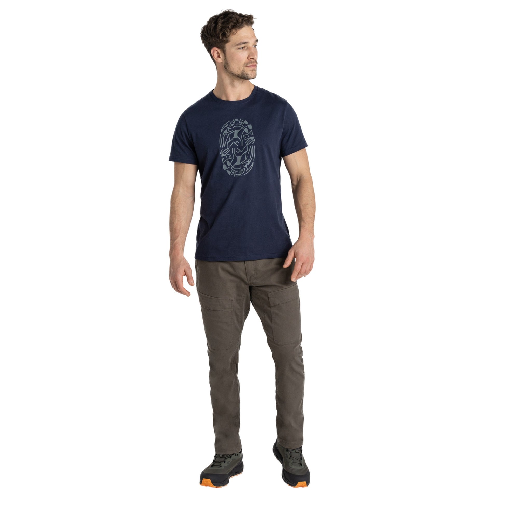 Blue Navy - Lifestyle - Craghoppers Mens Lucent Tribe Short-Sleeved T-Shirt