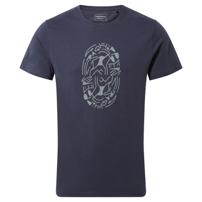 Blue Navy - Front - Craghoppers Mens Lucent Tribe Short-Sleeved T-Shirt