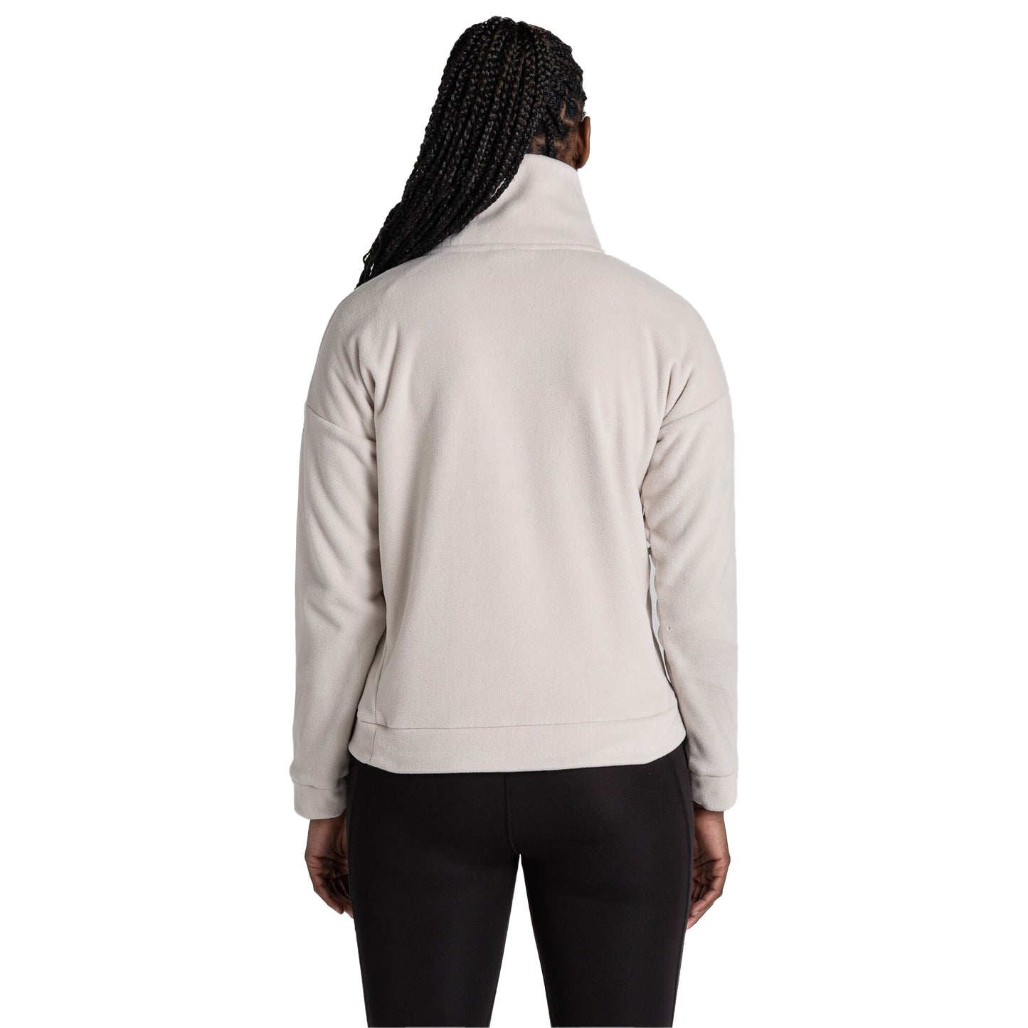 Ecru - Back - Craghoppers Womens-Ladies Caprice Polartech Quarter Zip Fleece Top