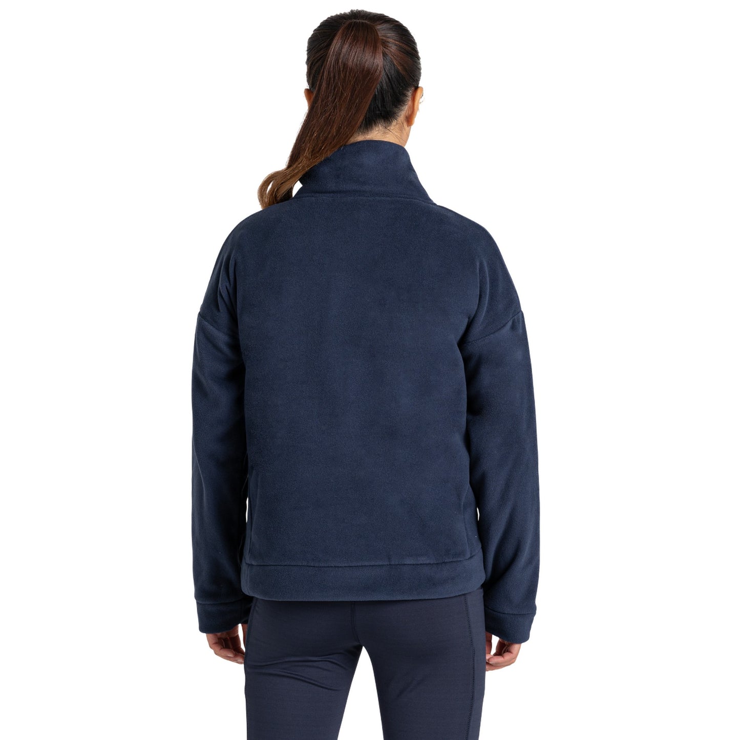 Blue Navy - Back - Craghoppers Womens-Ladies Caprice Polartech Quarter Zip Fleece Top