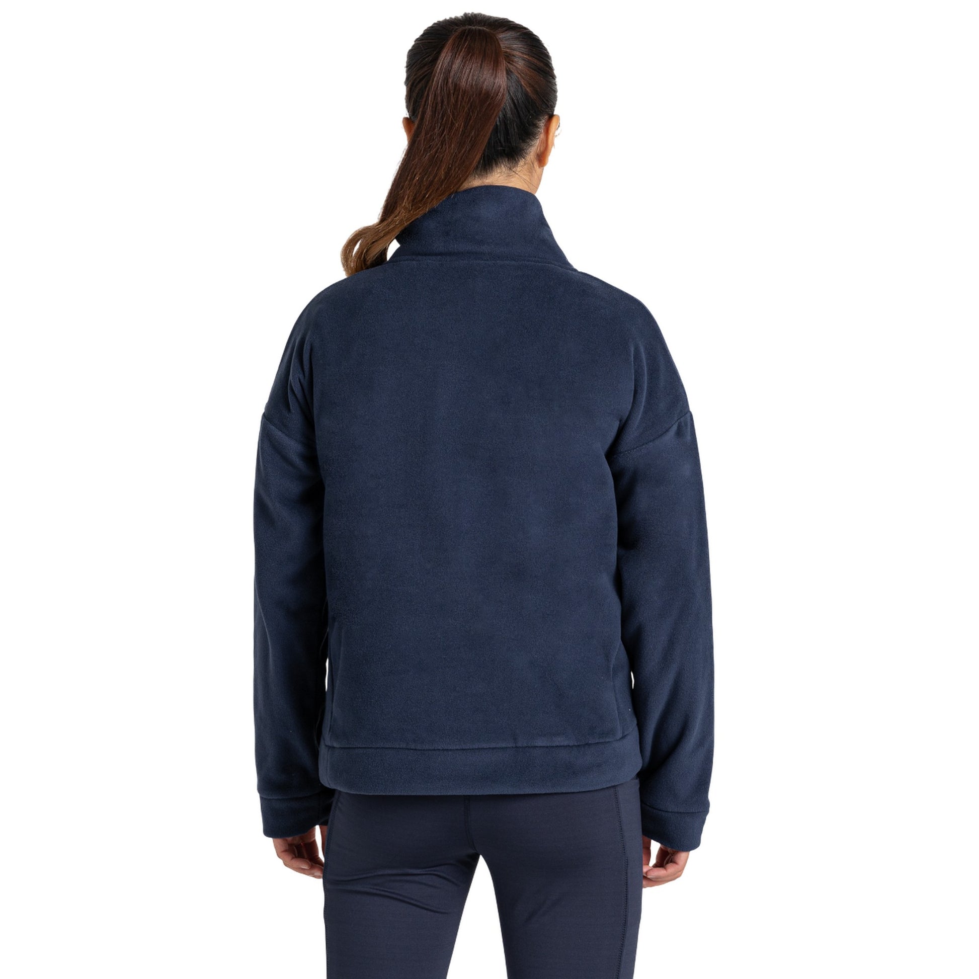 Blue Navy - Back - Craghoppers Womens-Ladies Caprice Polartech Quarter Zip Fleece Top
