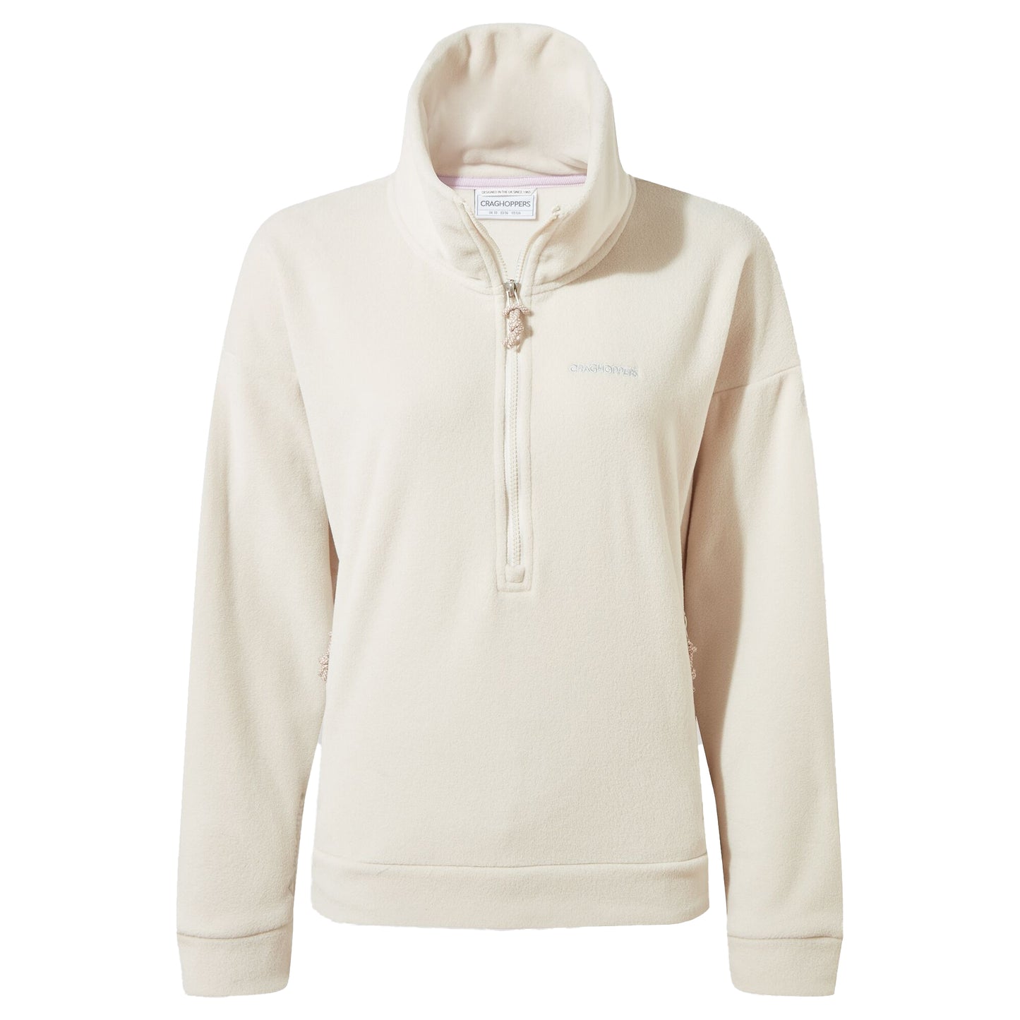 Ecru - Front - Craghoppers Womens-Ladies Caprice Polartech Quarter Zip Fleece Top