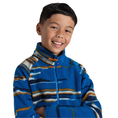 Titan Blue - Side - Craghoppers Childrens-Kids Tivoli Fleece Top