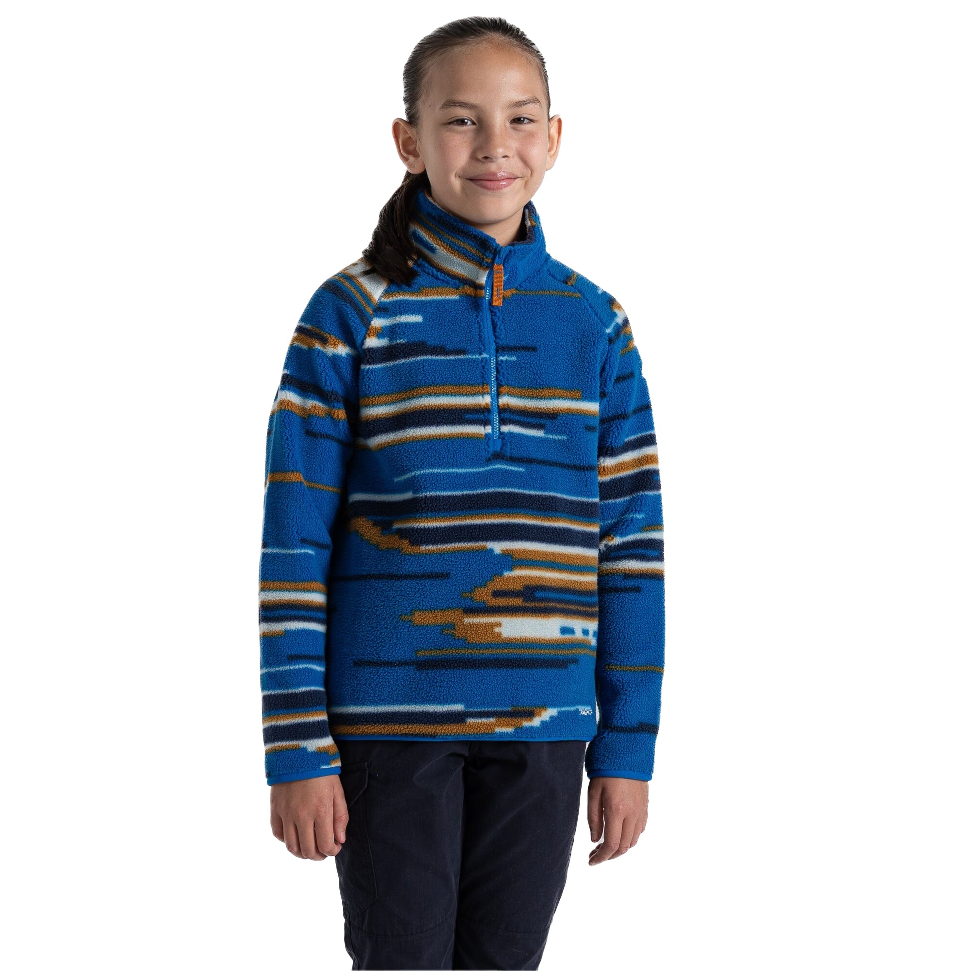 Titan Blue - Lifestyle - Craghoppers Childrens-Kids Tivoli Fleece Top