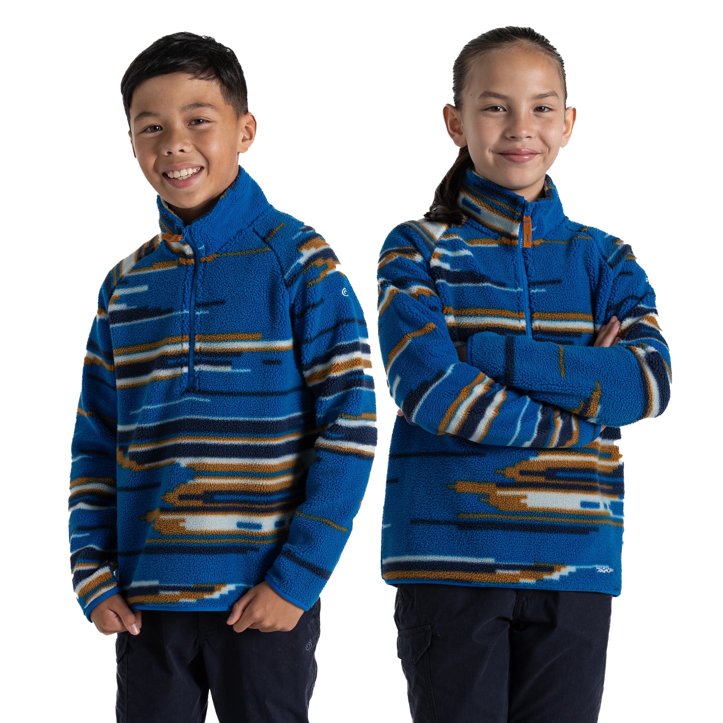 Titan Blue - Pack Shot - Craghoppers Childrens-Kids Tivoli Fleece Top