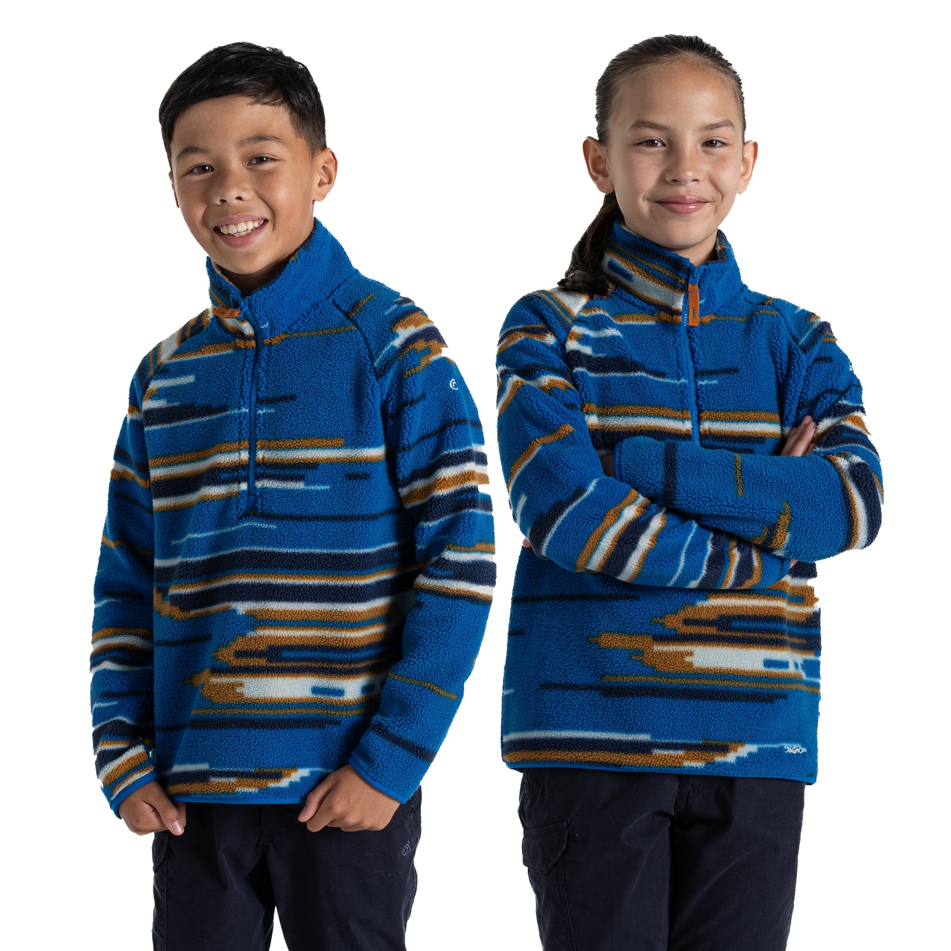 Titan Blue - Pack Shot - Craghoppers Childrens-Kids Tivoli Fleece Top