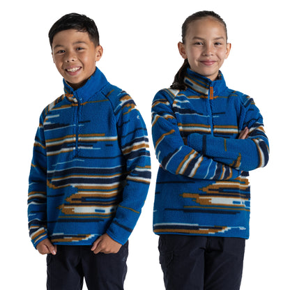 Titan Blue - Pack Shot - Craghoppers Childrens-Kids Tivoli Fleece Top