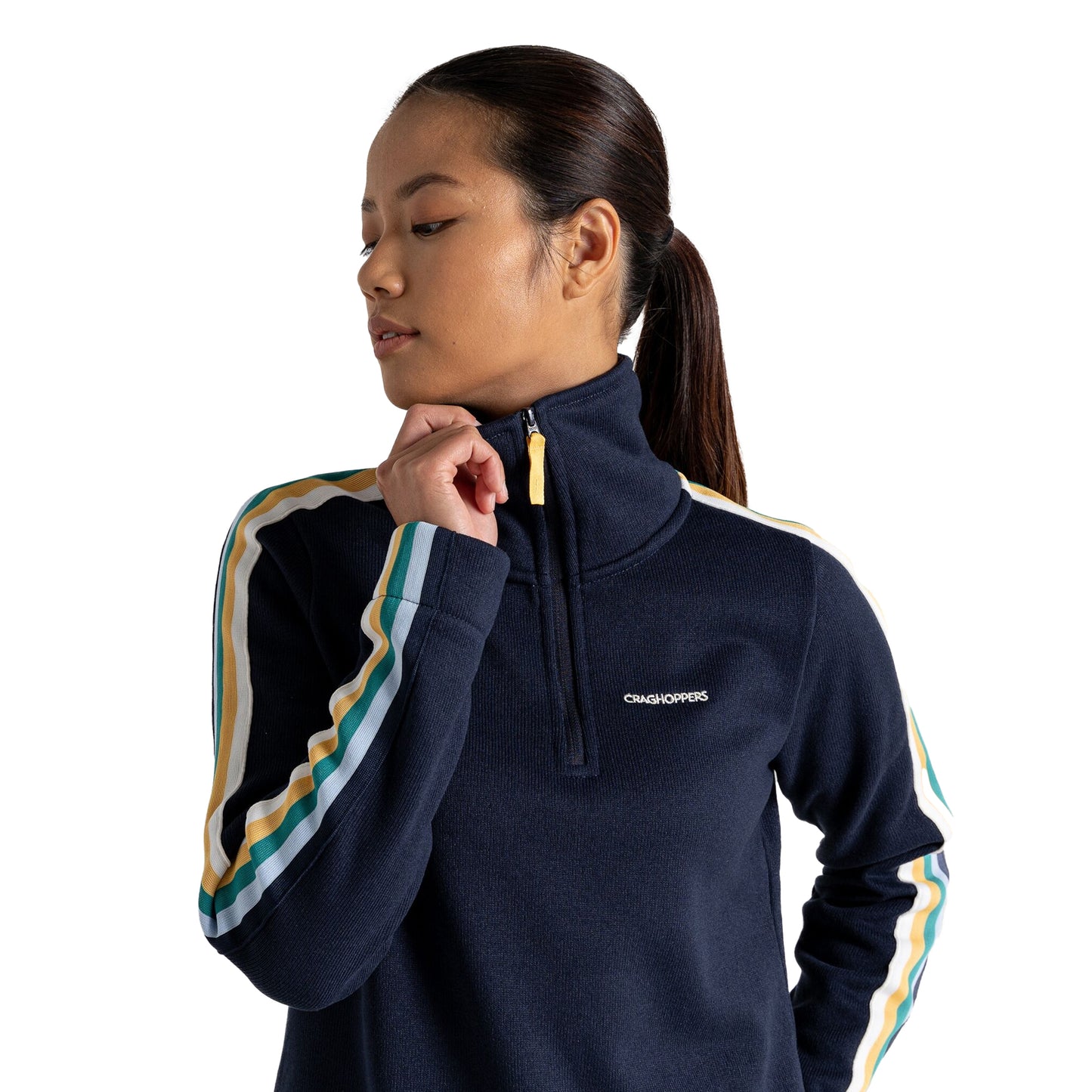 Blue Navy - Lifestyle - Craghoppers Womens-Ladies Lyra Fleece Top