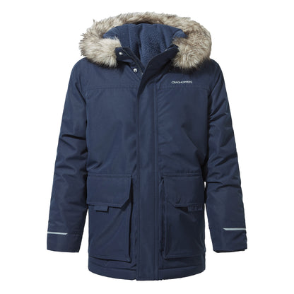 Blue Navy - Front - Craghoppers Childrens-Kids Corrib Breathable Waterproof Jacket