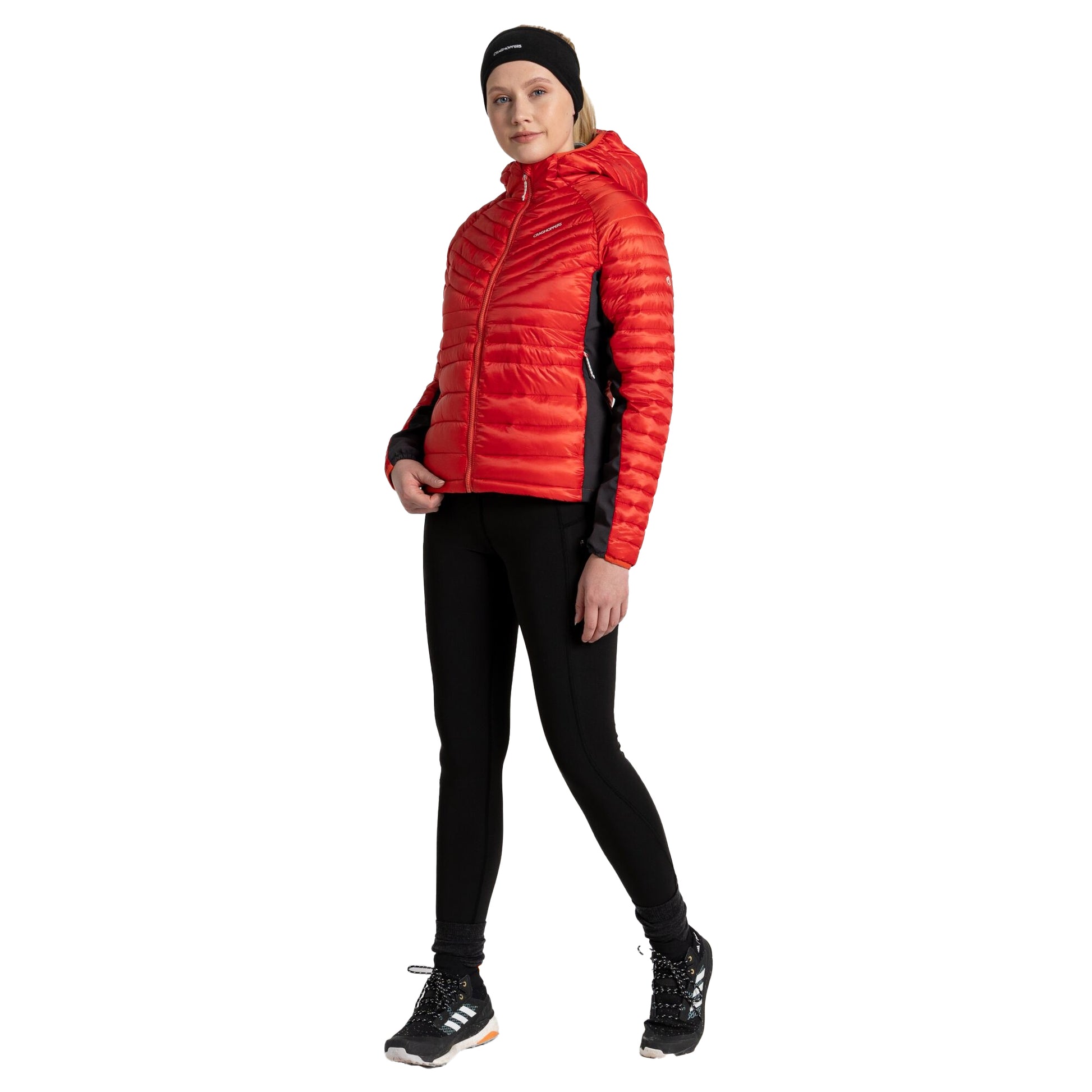 Ember Orange - Lifestyle - Craghoppers Womens-Ladies Expolite Hooded Padded Jacket
