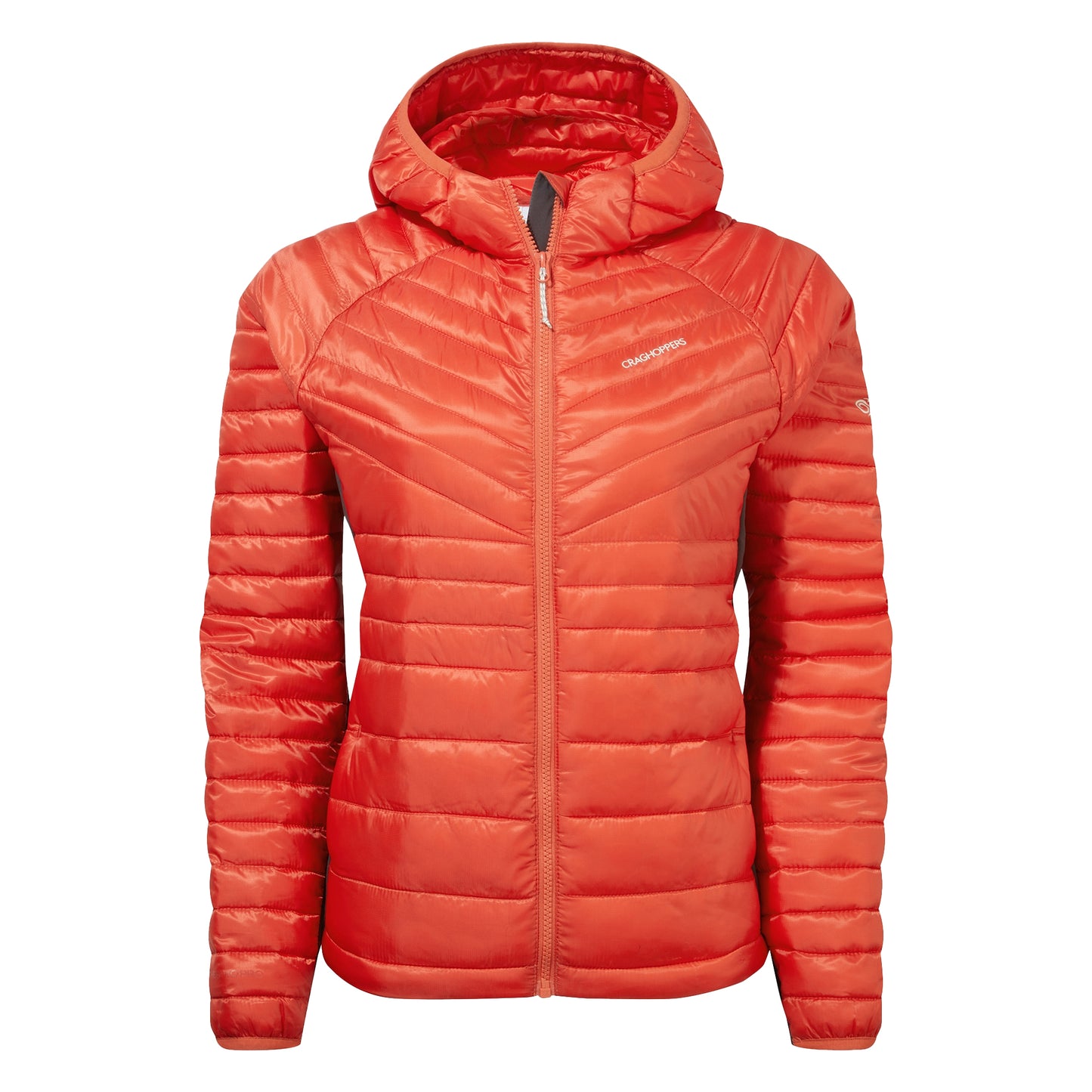 Ember Orange - Front - Craghoppers Womens-Ladies Expolite Hooded Padded Jacket