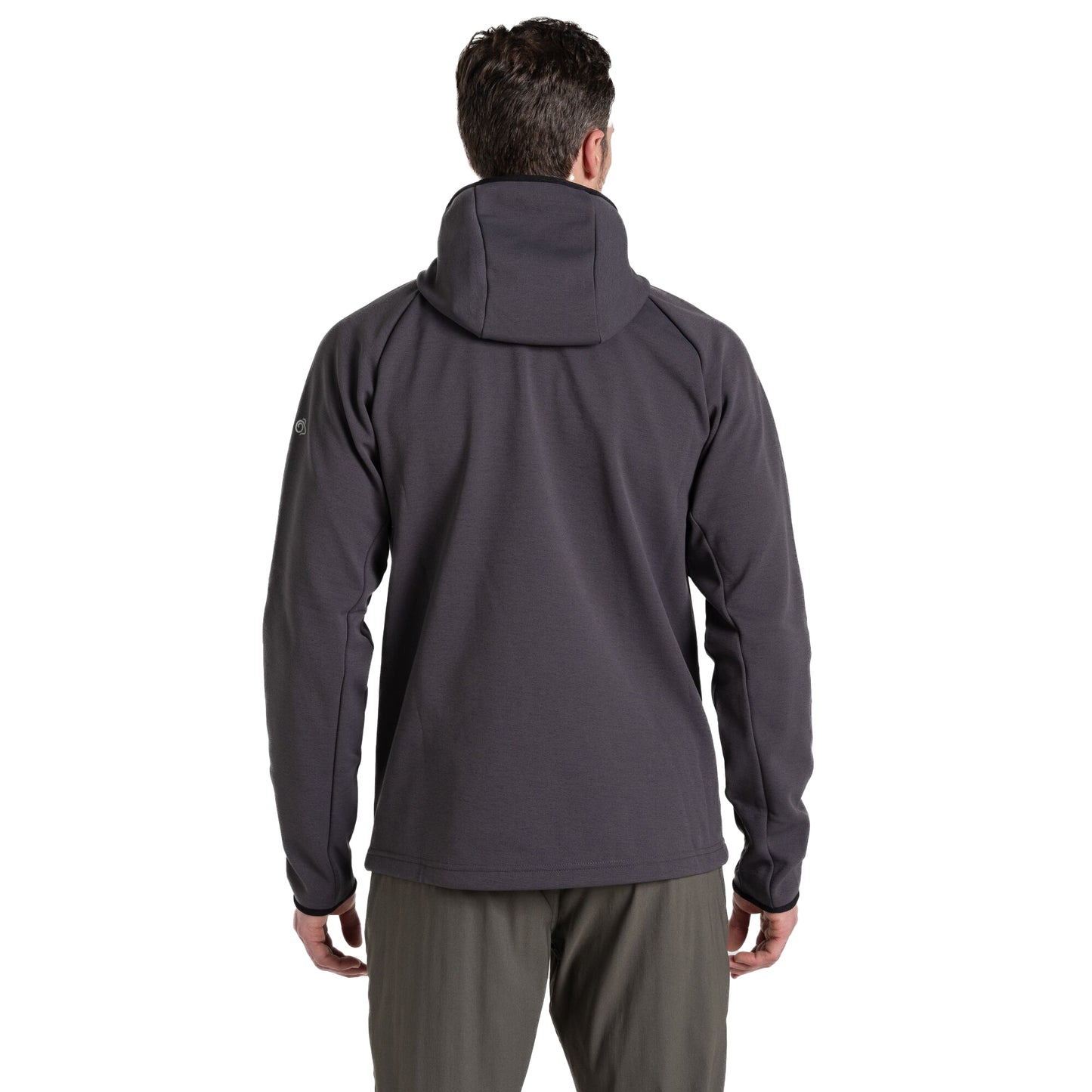Dark Iron Marl - Back - Craghoppers Mens Dynamic Pro Hooded Padded Jacket