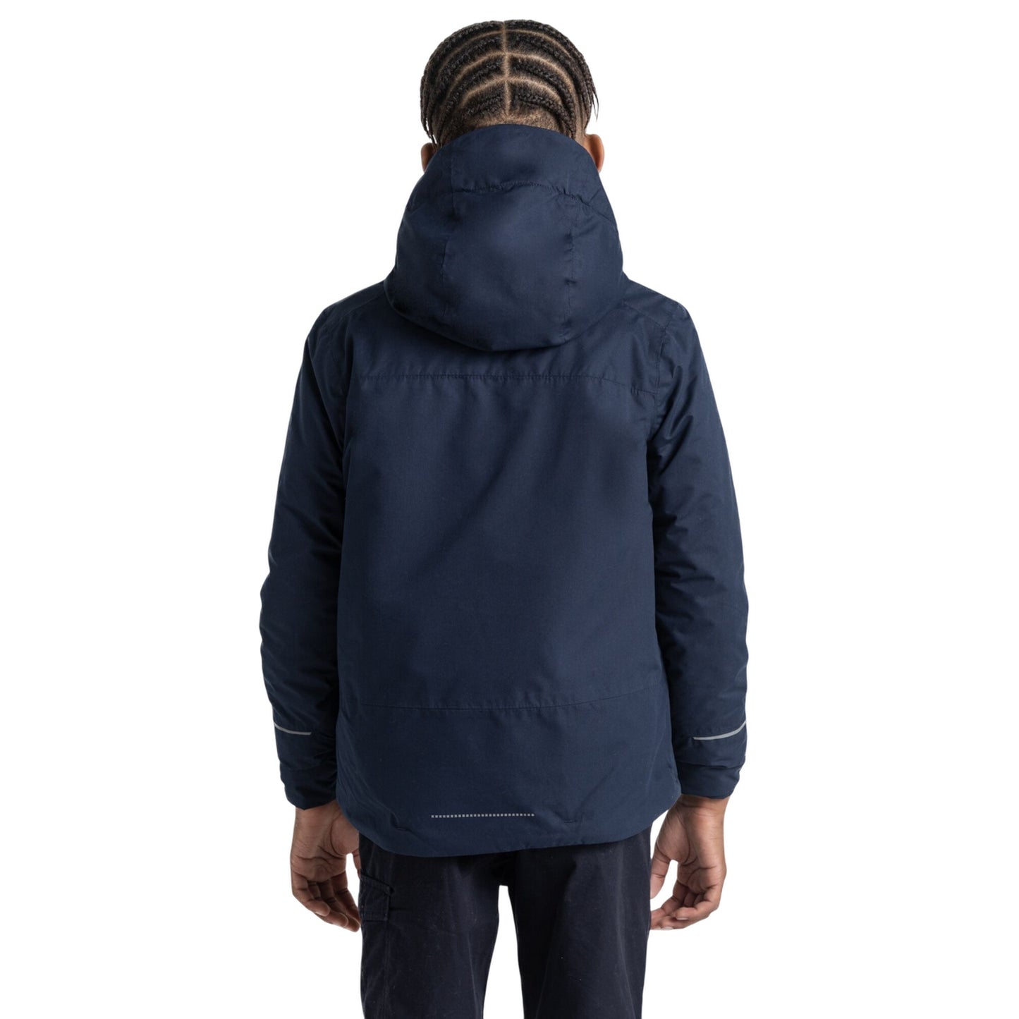 Blue Navy - Back - Craghoppers Childrens-Kids Nephin Waterproof Jacket