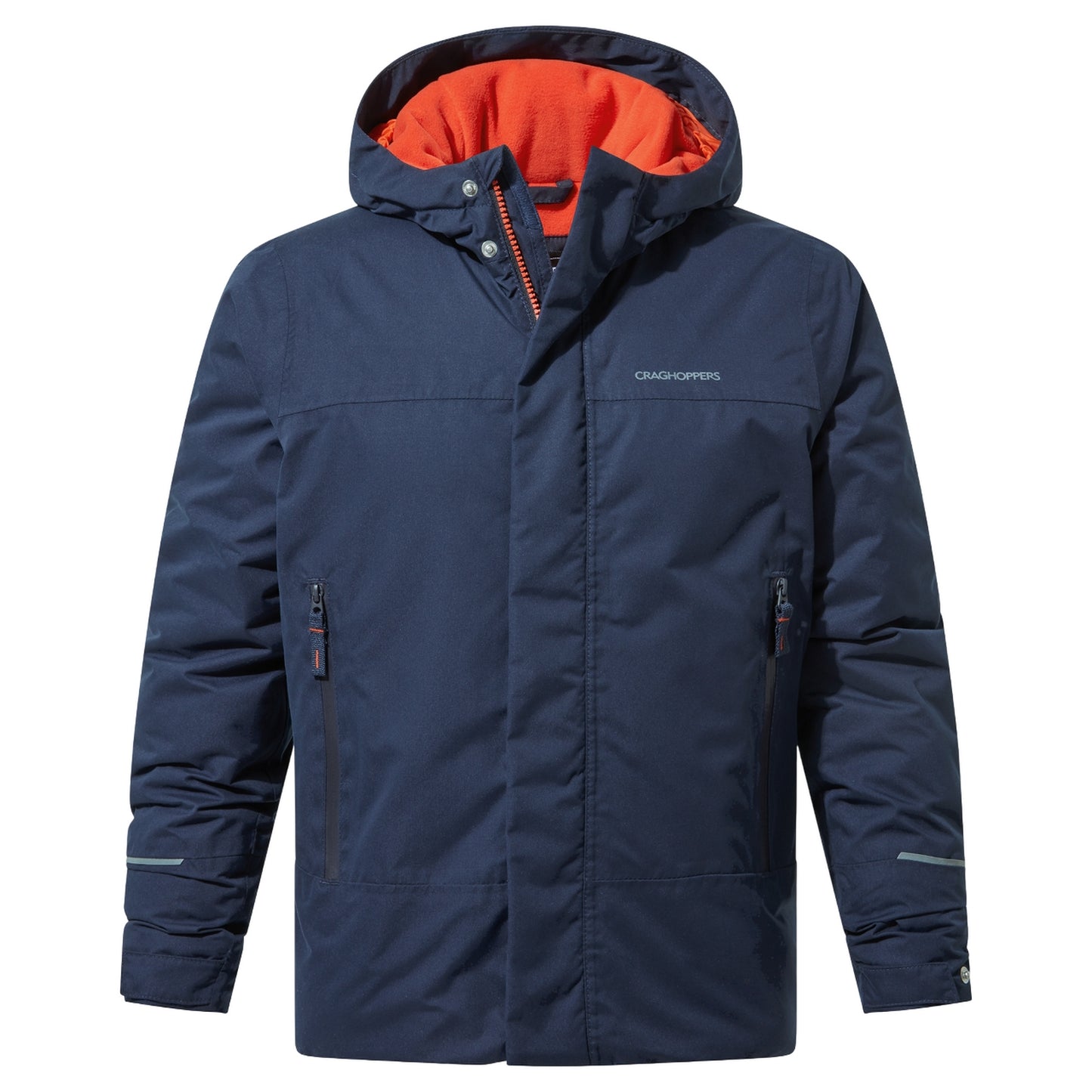 Blue Navy - Front - Craghoppers Childrens-Kids Nephin Waterproof Jacket