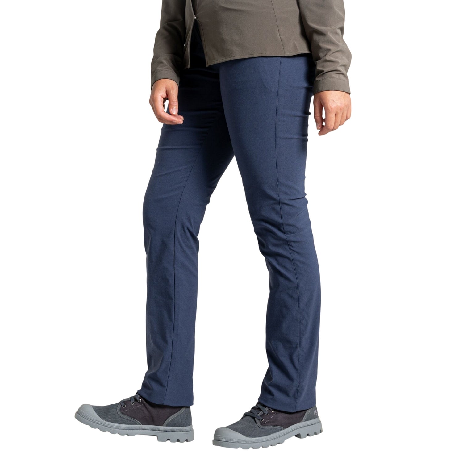 Soft Navy - Side - Craghoppers Womens-Ladies Clara II Nosilife Trousers