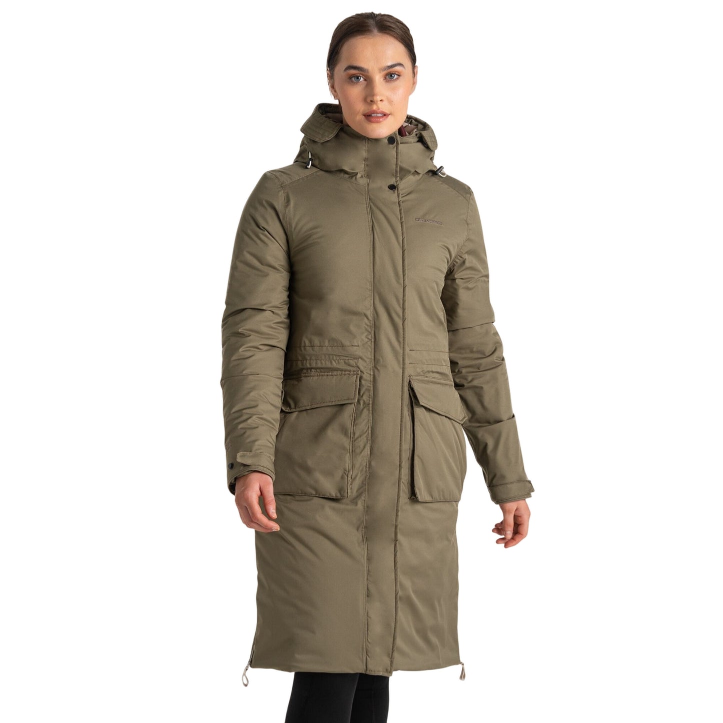 Wild Olive - Side - Craghoppers Womens-Ladies Neev Waterproof Jacket