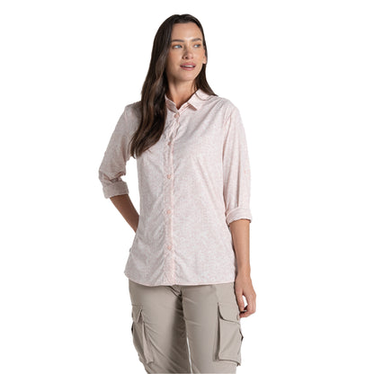 Hushed Violet - Side - Craghoppers Womens-Ladies Arona Nosilife Shirt