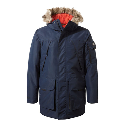 Blue Navy - Front - Craghoppers Mens Bishorn II Waterproof Jacket