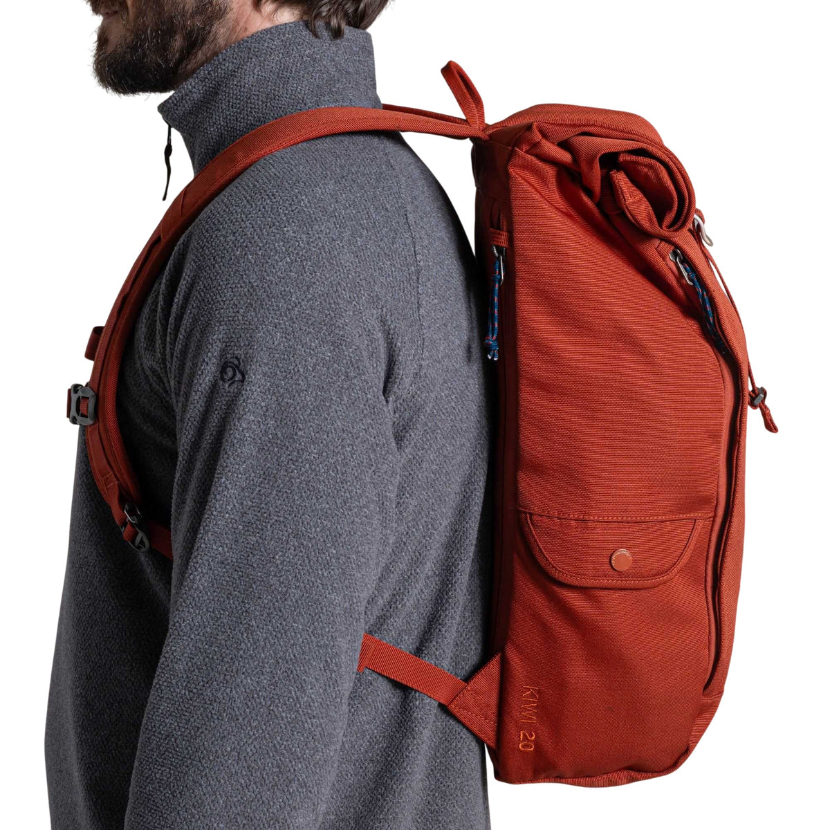 Red Beach - Pack Shot - Craghoppers Classic Kiwi II Roll Top 20L Backpack
