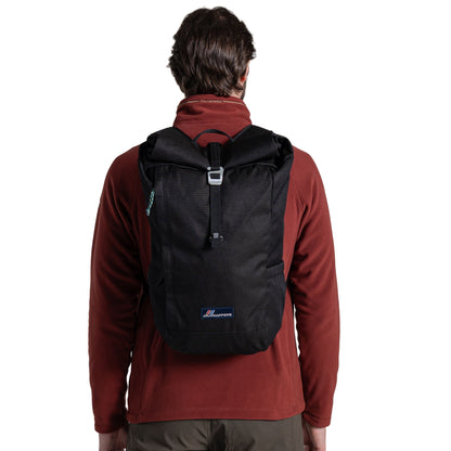 Black - Back - Craghoppers Classic Kiwi II Roll Top 20L Backpack