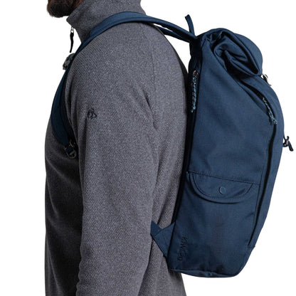 Blue Stone - Close up - Craghoppers Classic Kiwi II Roll Top 20L Backpack