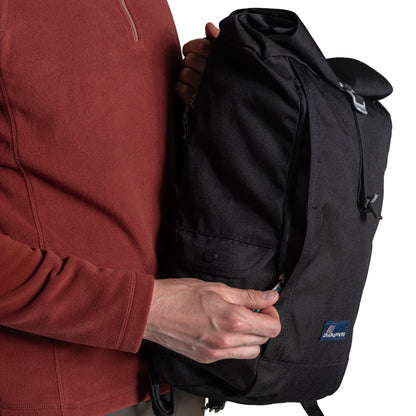 Black - Lifestyle - Craghoppers Classic Kiwi II Roll Top 20L Backpack
